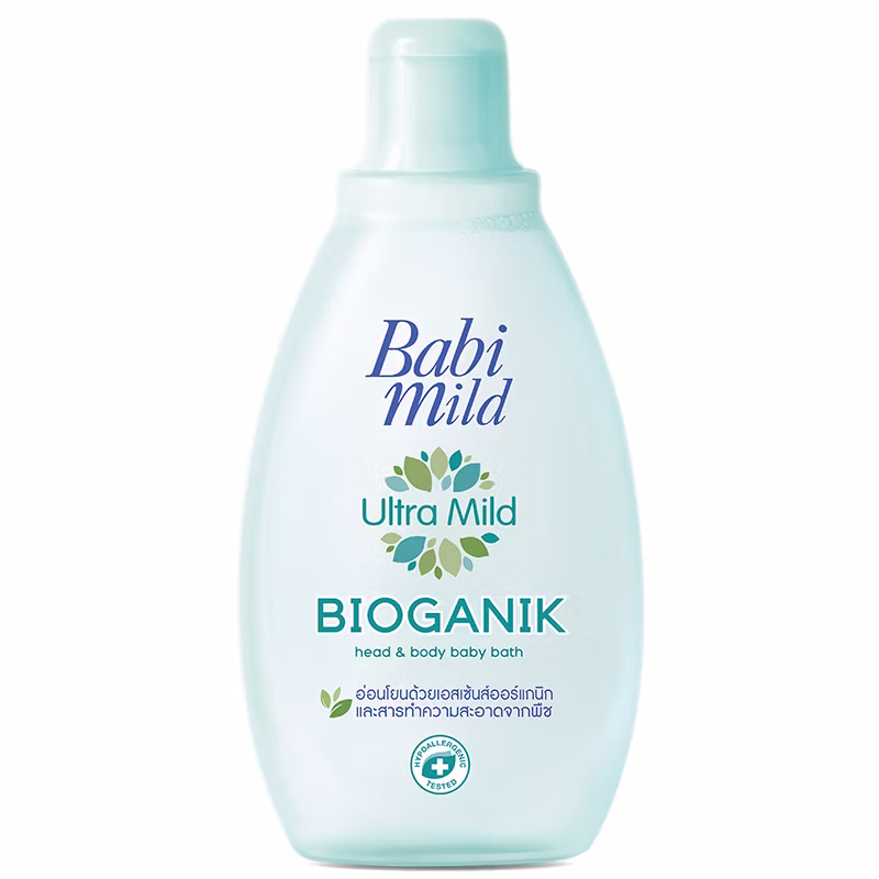 BABI MILD BIOGANIK BABY BATH 180ML - BABI MILD BABY POWDER