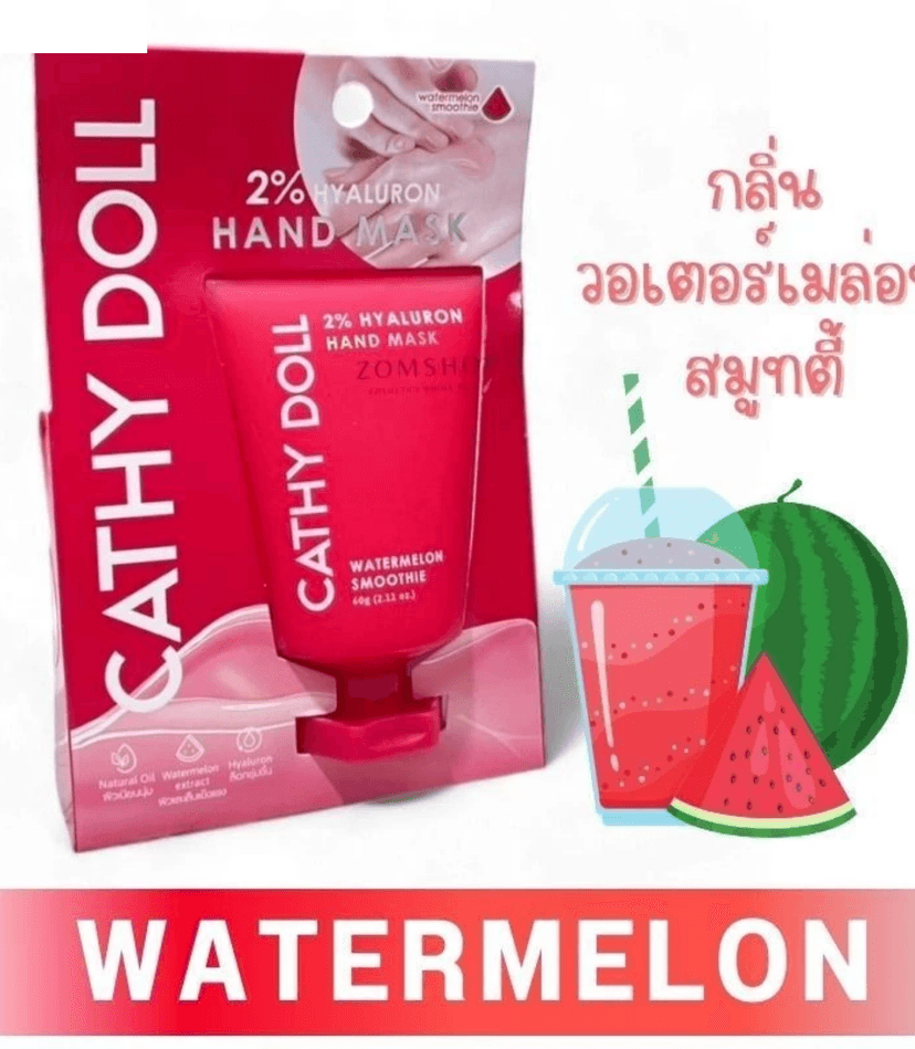 CD 2% HYALURON HAND MASK WATER MELON 60g - CATHY DOLL FACE MASK