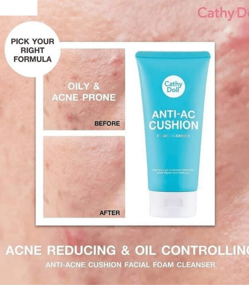 CD ANTI-AC CUSHION FACIAL CLEANSER 120ML - CATHY DOLL FACE CLEANSER