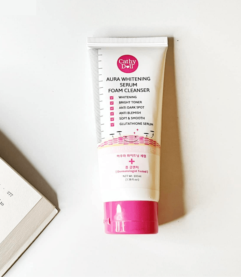 CD AURA WHITENING SERUM FOAM CLEANSER 100ML - CATHY DOLL FACE CLEANSER