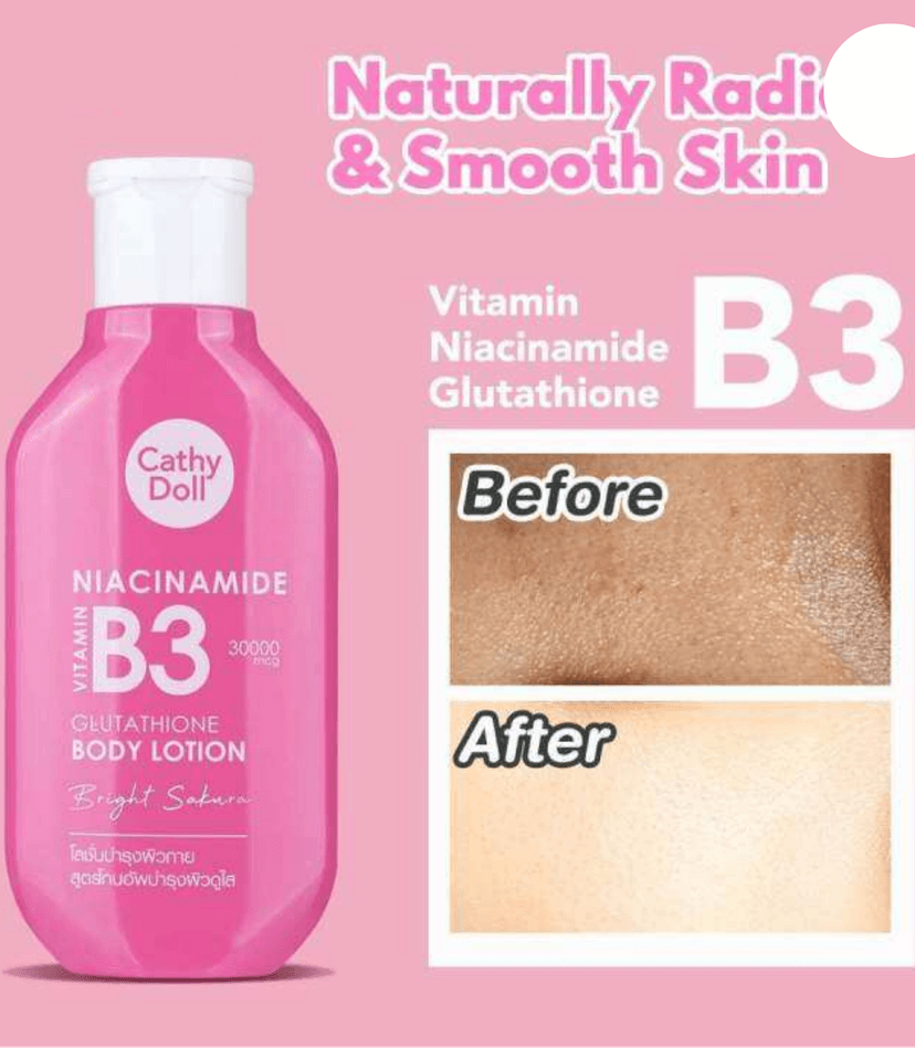 CD NIA VIT B3 GLUTA LOTION 150ML - CATHY DOLL BODY LOTION