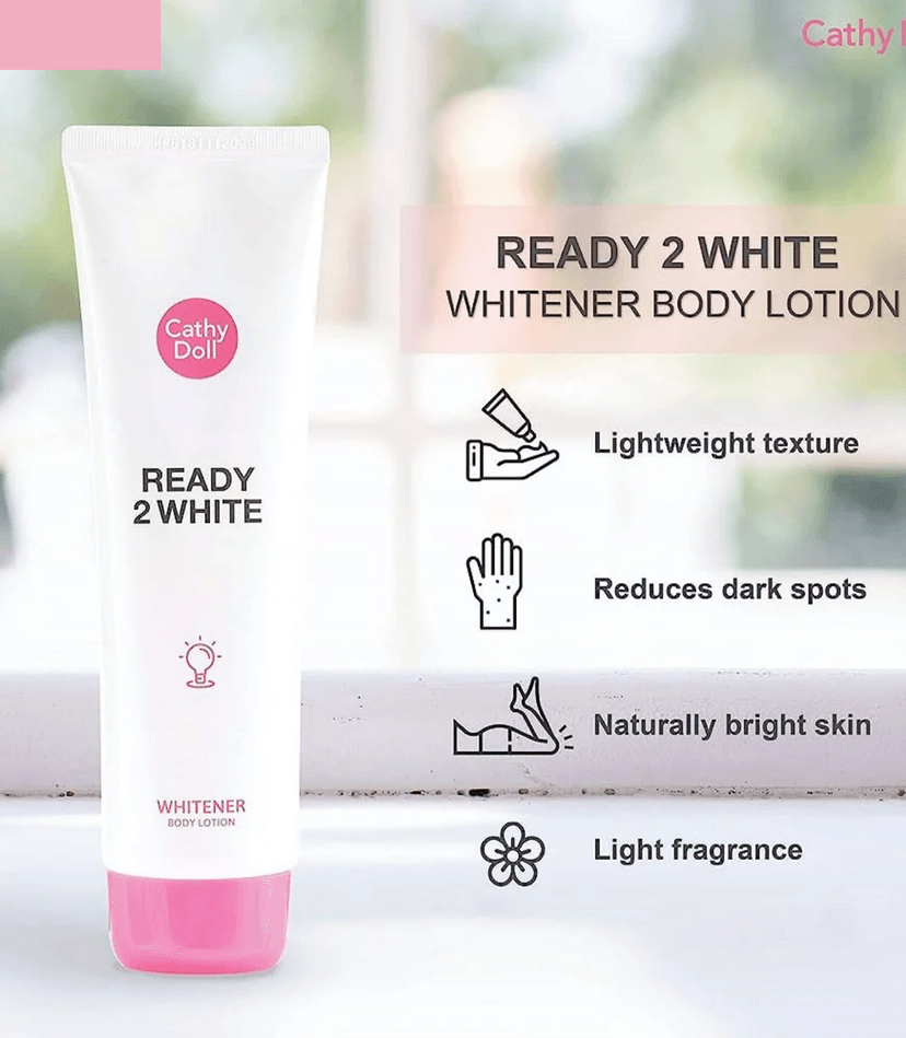 CD READY 2 WHITE WHITENER BODY LOTION 150ML - CATHY DOLL BODY LOTION