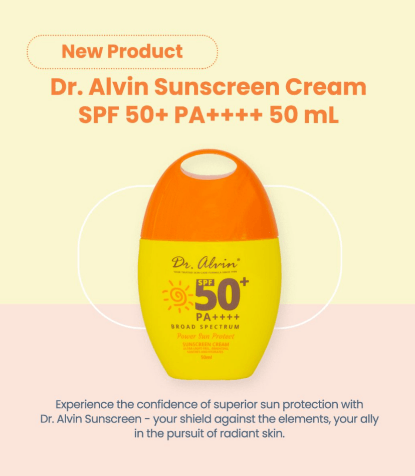 DR ALVIN SUNSCREEN 50ml - DR ALVIN SUNSCREEN