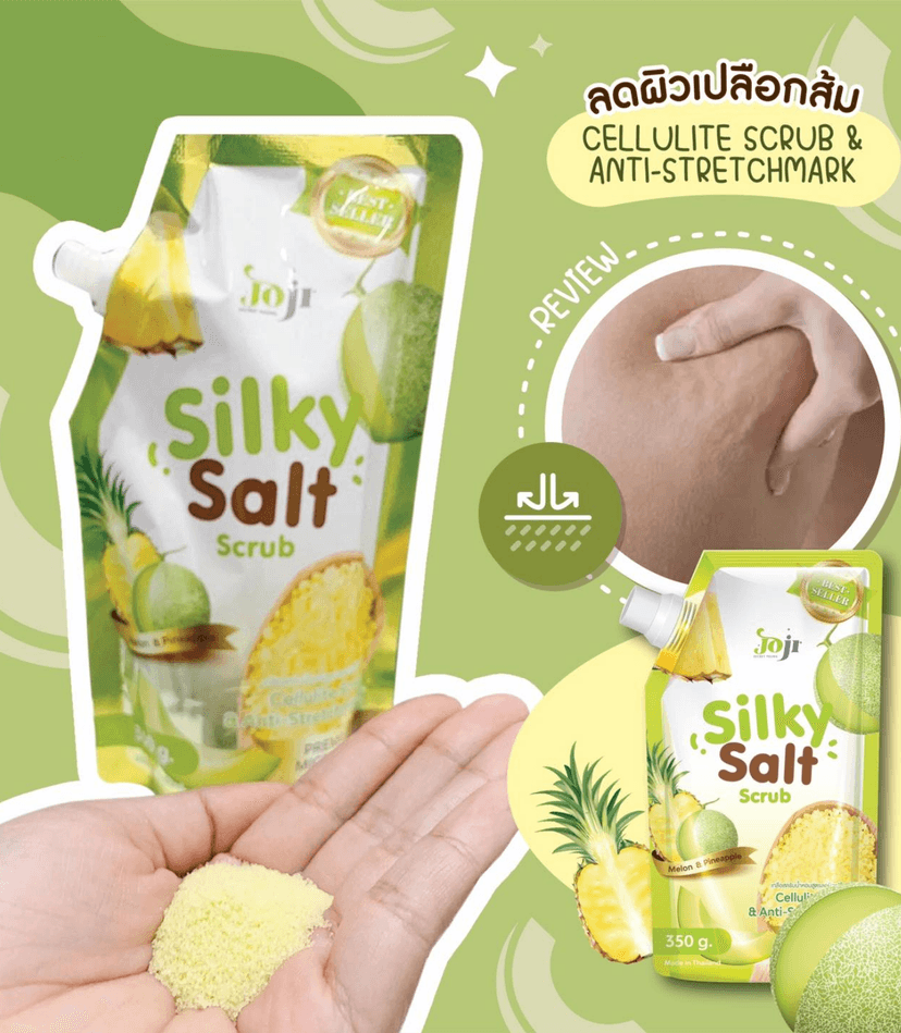 JOJI SILKY SALT SCRUB MELON - JOJI BODY SCRUB