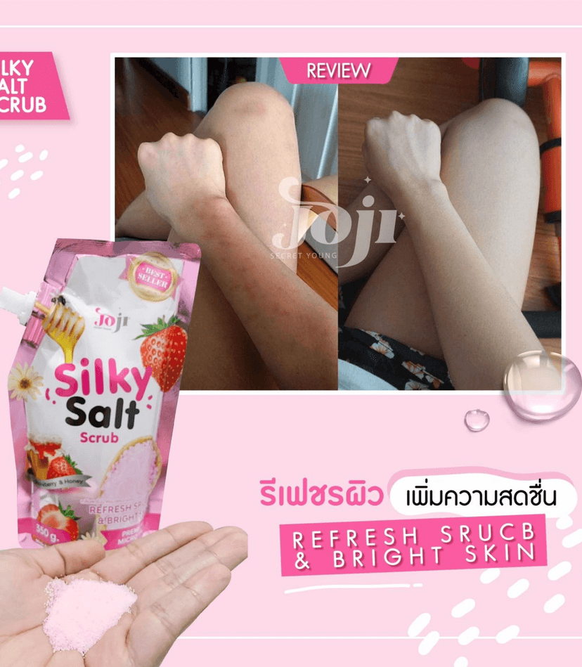 JOJI SILKY SALT SCRUB STRAWBERRY - JOJI BODY SCRUB