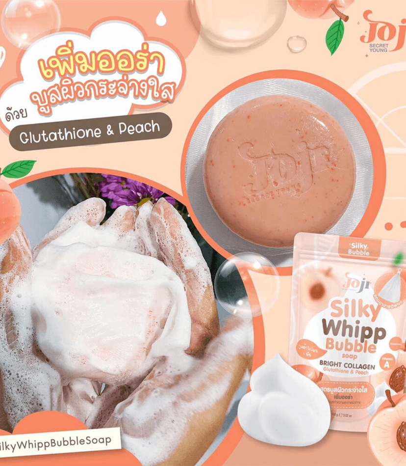 JOJI SILKY WHIPP BUBBLE SOAP GLUTATHIONE - JOJI SOAP