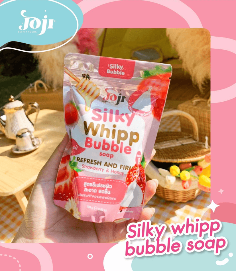 JOJI SILKY WHIPP BUBBLE SOAP STRAWBERRY - JOJI SOAP