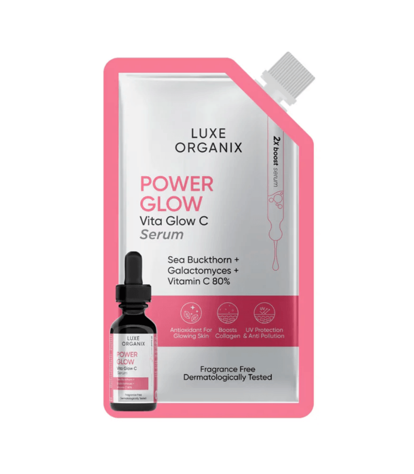 LO POWER GLOW VITA GLOW C SERUM POUCH 7ML - LUXE ORGANIX FACIAL SERUM