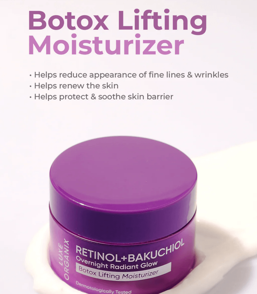 LUXE ORGANIX RETINOL+BAKUCHIOL BOTOX LIFTING MOIS 50G - LUXE ORGANIX MOISTURIZER