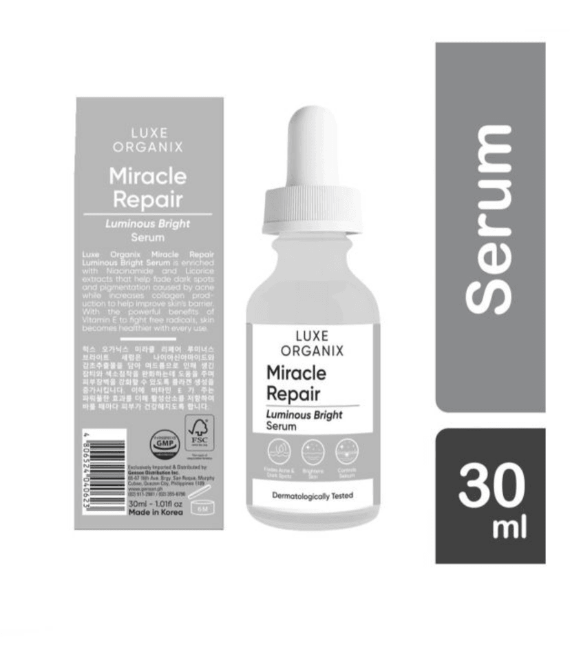 LUXE ORGANIX WHITENING REPAIR SERUM 30ML - LUXE ORGANIX FACIAL SERUM