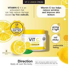 PS VIT C LEMOM BODY CREAM 200G - PRECIOUS SKIN BODY CREAM