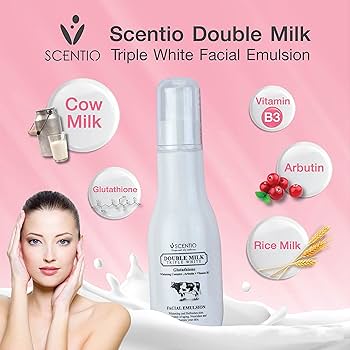 SCENTIO DOUBLE MILK 3WHITE FACIAL EMULSION 150ml - SCENTIO FACE CREAM